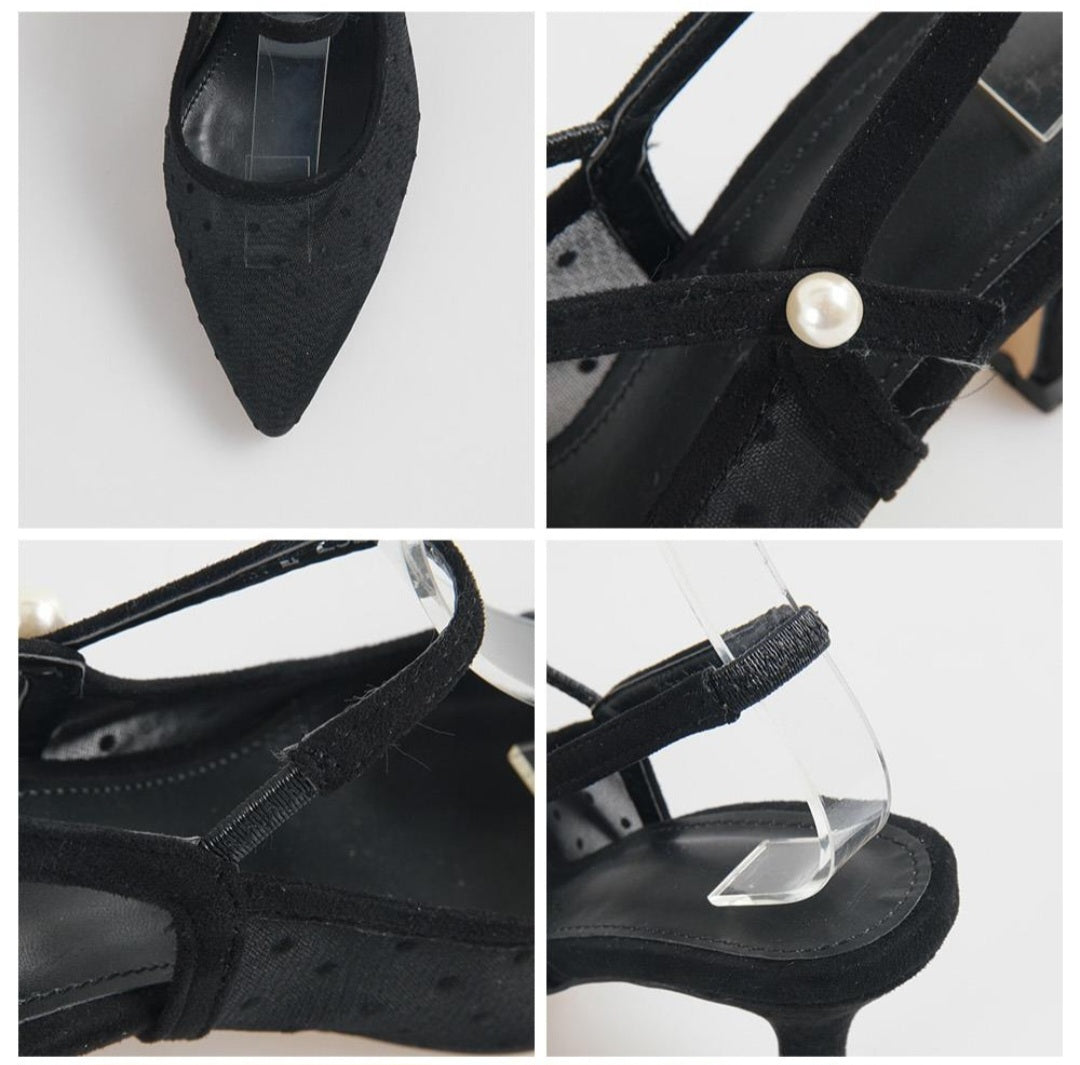 메리제인 도트 스트랩 힐 (7cm)