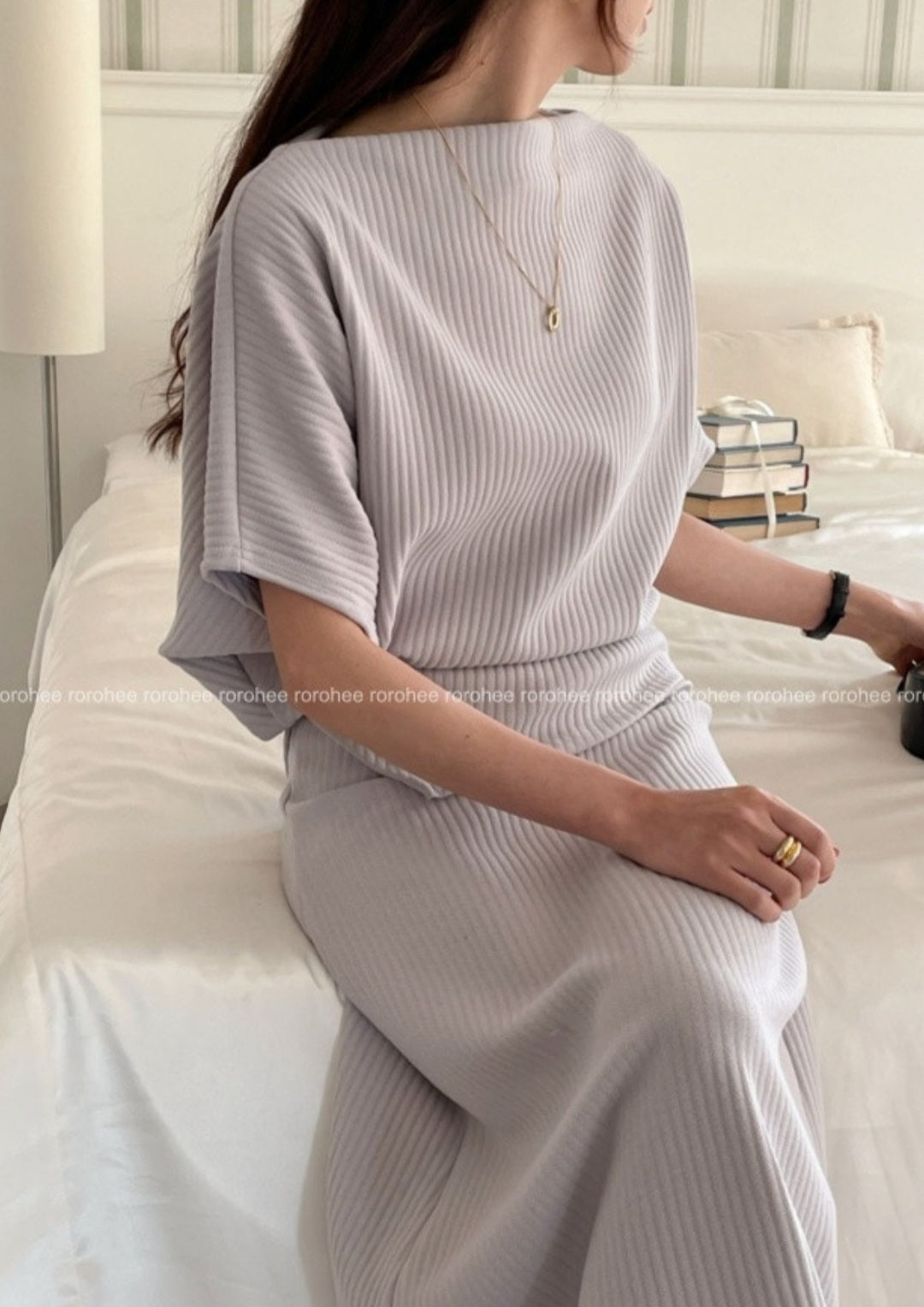 24ss 주름 플리츠 투피스 set