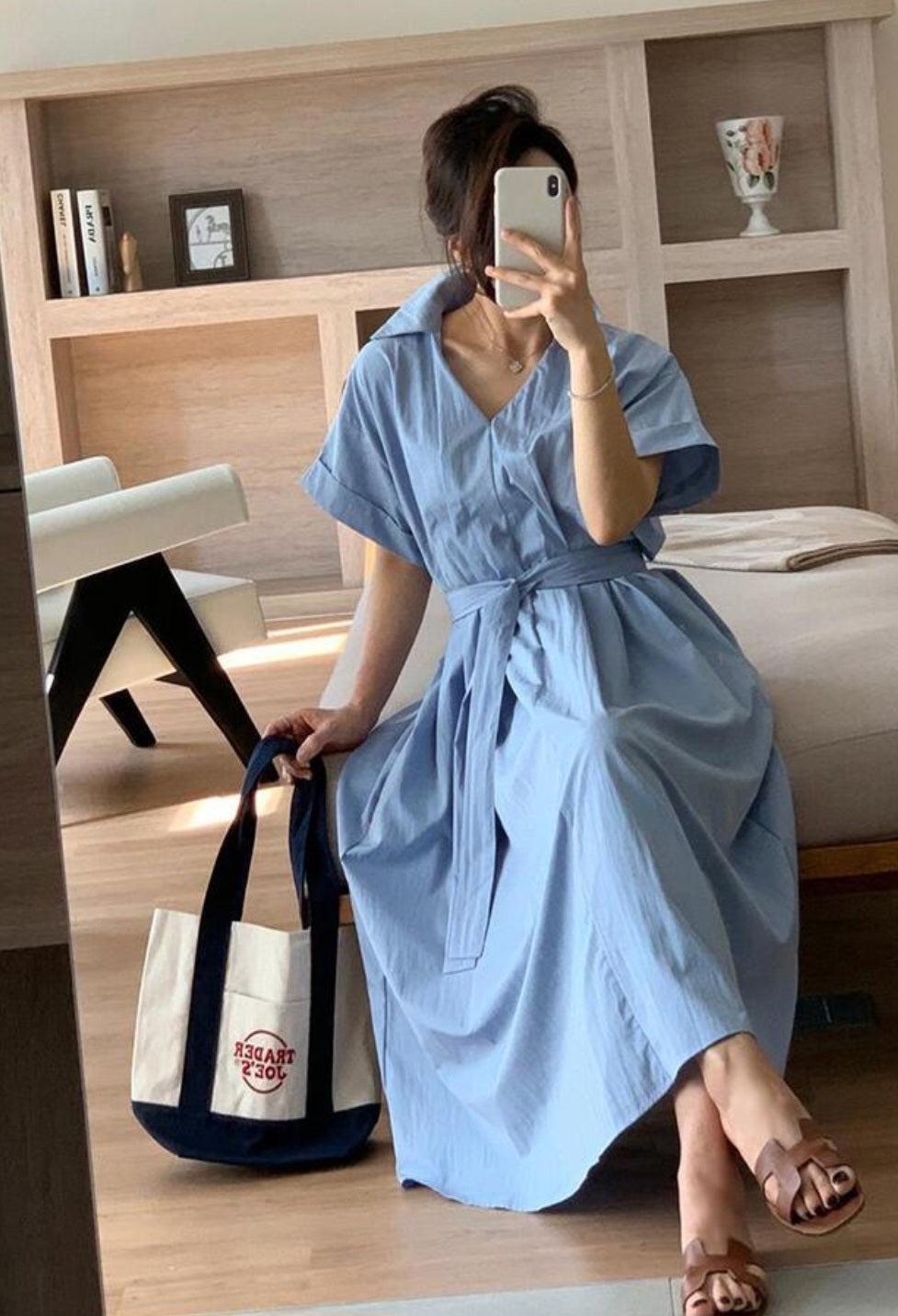 핀턱셔츠 롱원피스