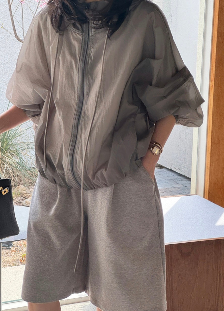 바람막이 후드 점퍼