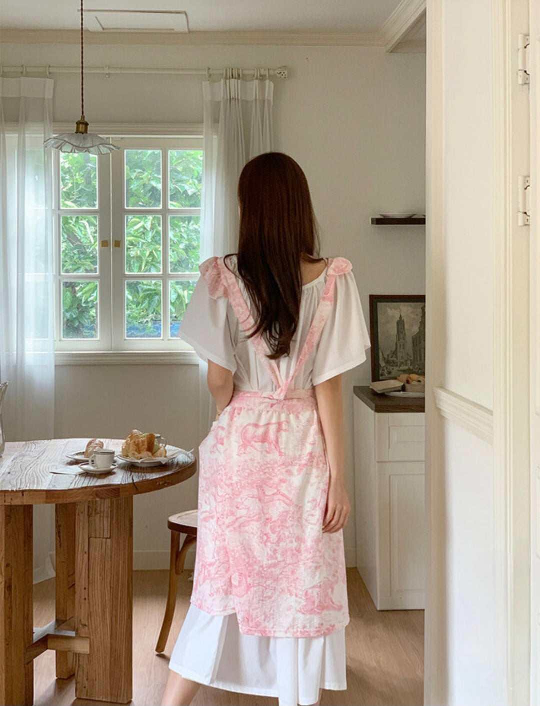 뜨왈 프릴 앞치마