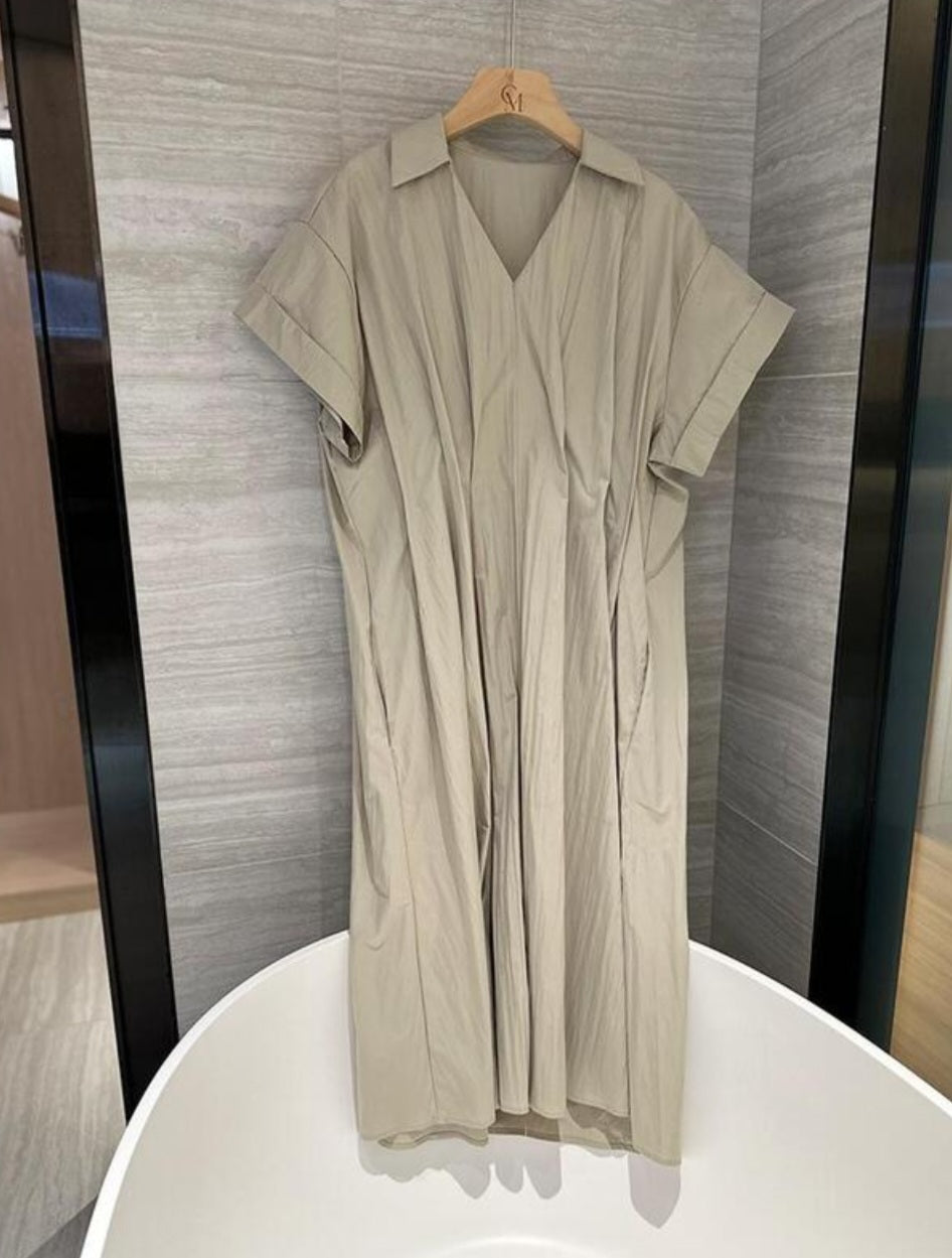 핀턱셔츠 롱원피스