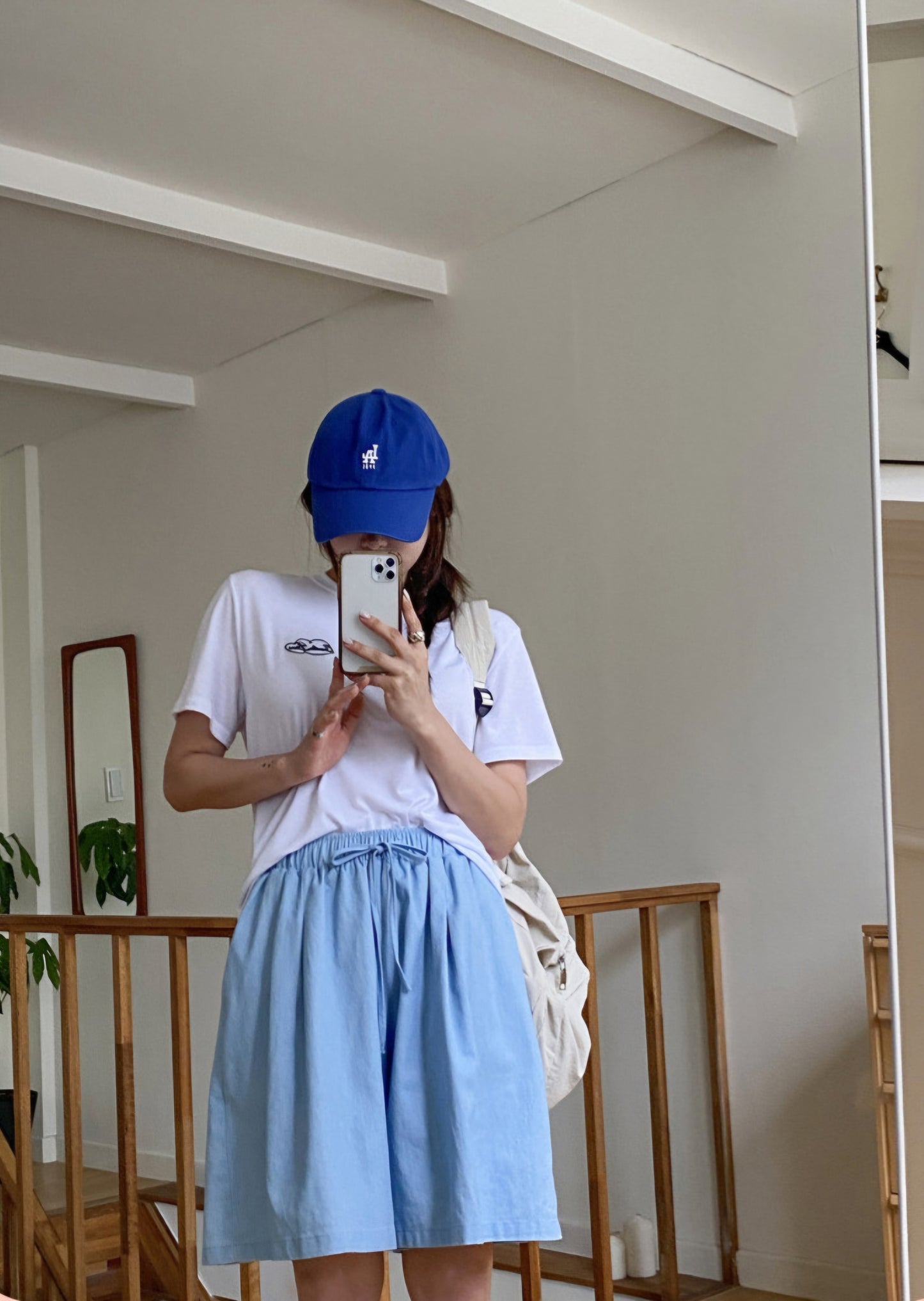 5부 데님 팬츠