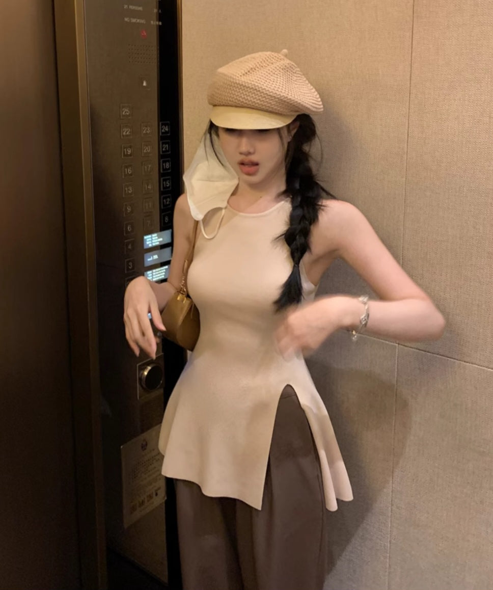 홀터넥 니트나시