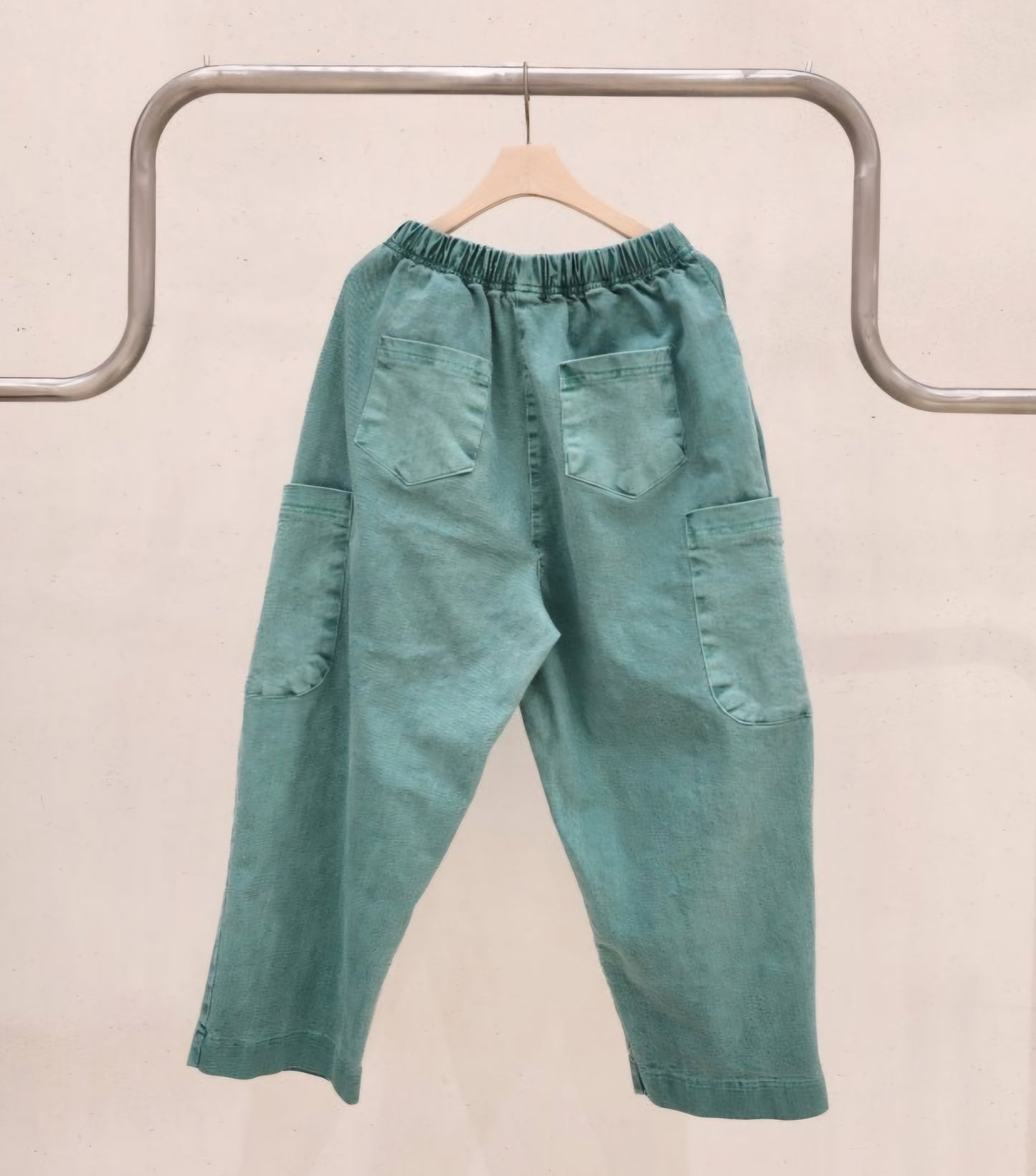 빅포켓 포니 배기핏 밴딩바지