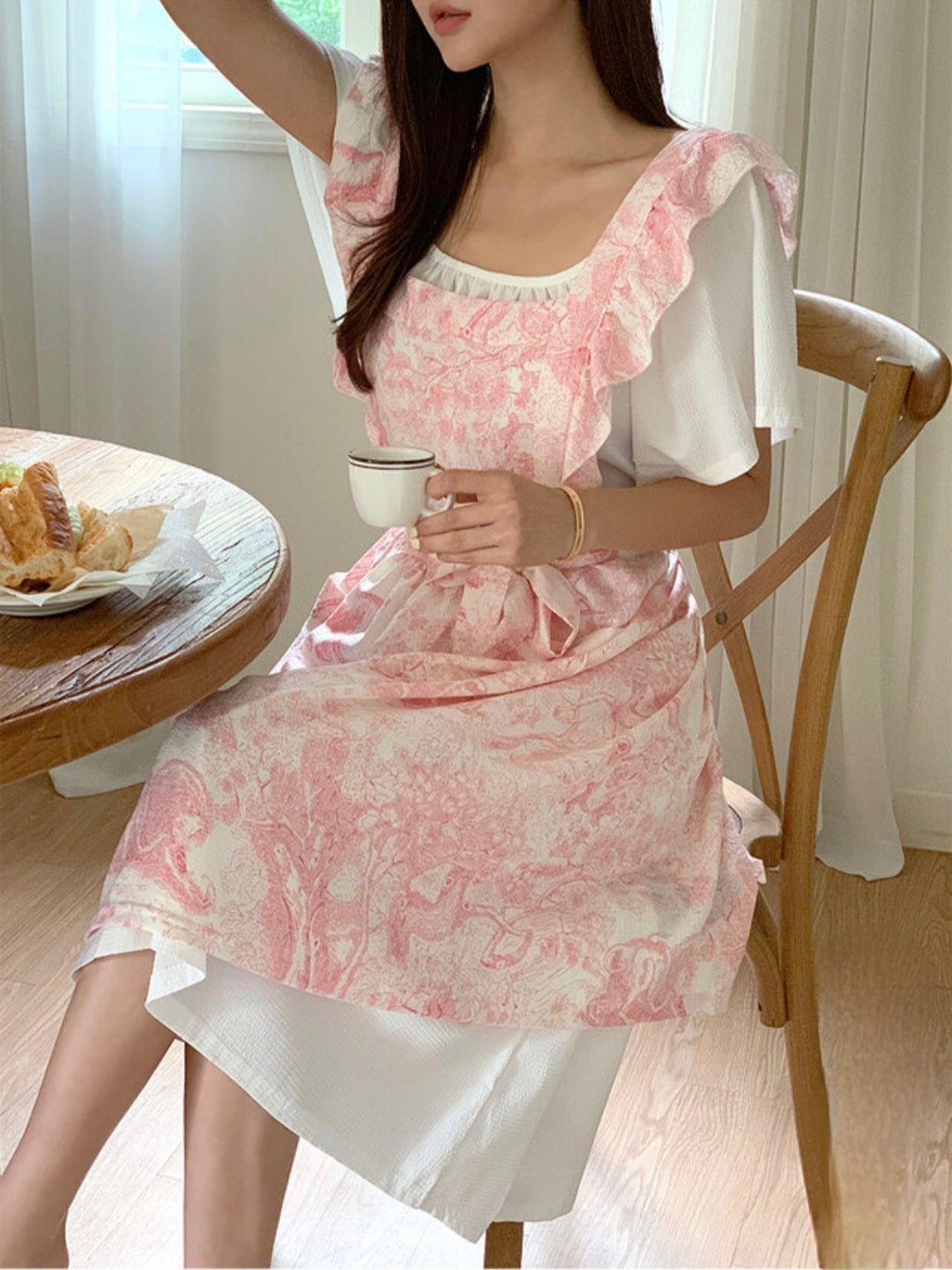 뜨왈 프릴 앞치마