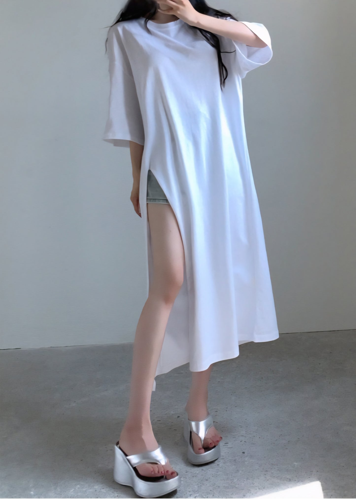 트임 롱티셔츠
