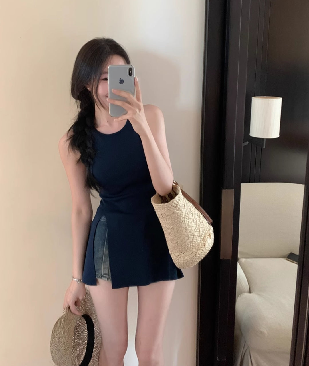 홀터넥 니트나시
