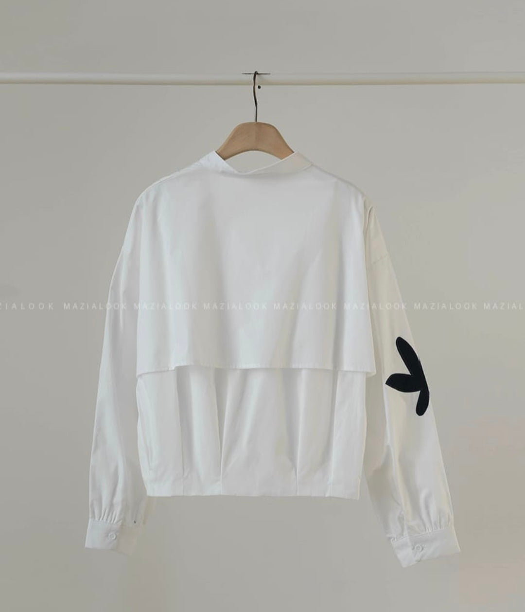 ⏩️아트워크 케이프 블라우스