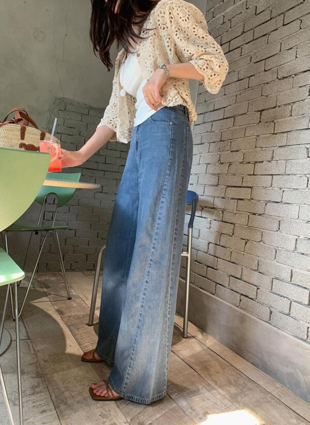 빈티지 뜨개 가디건