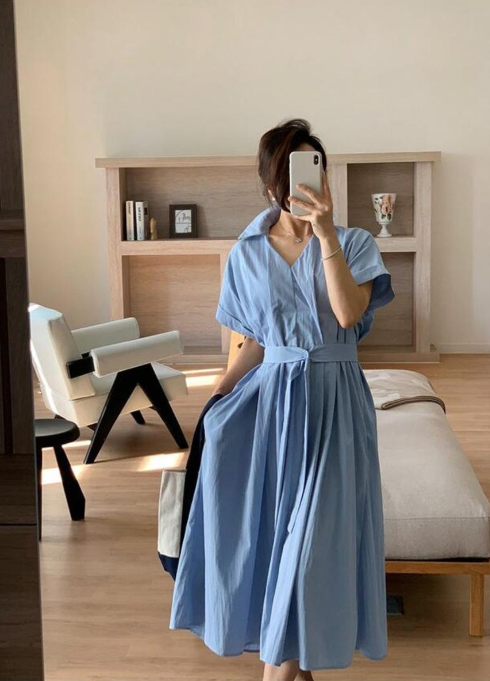 핀턱셔츠 롱원피스