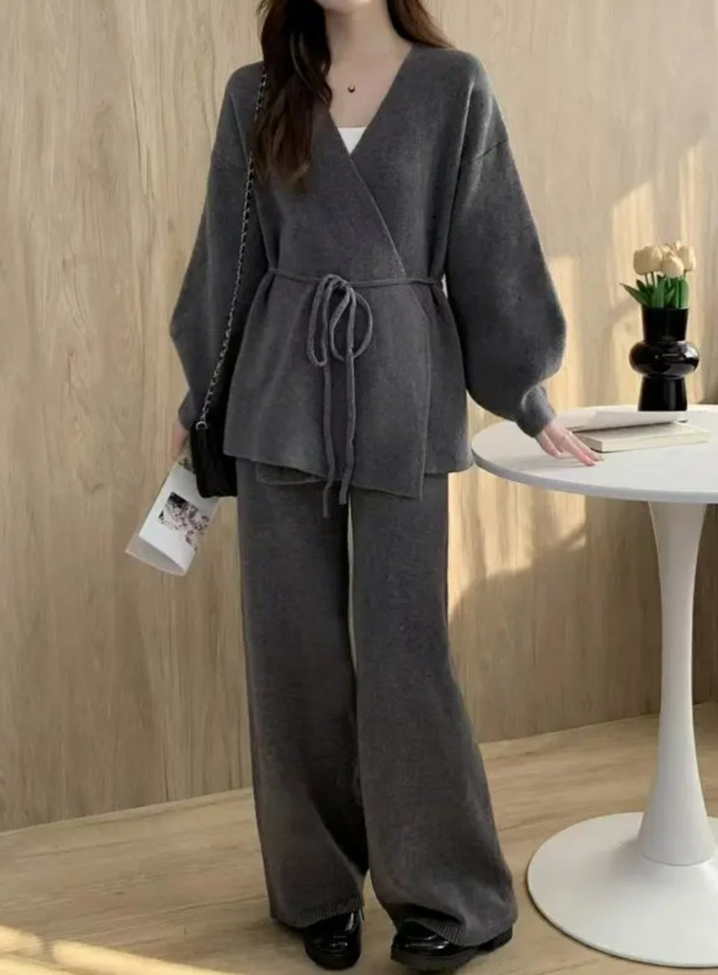 (NEW) 보들니트 벌룬가디건 팬츠 SET