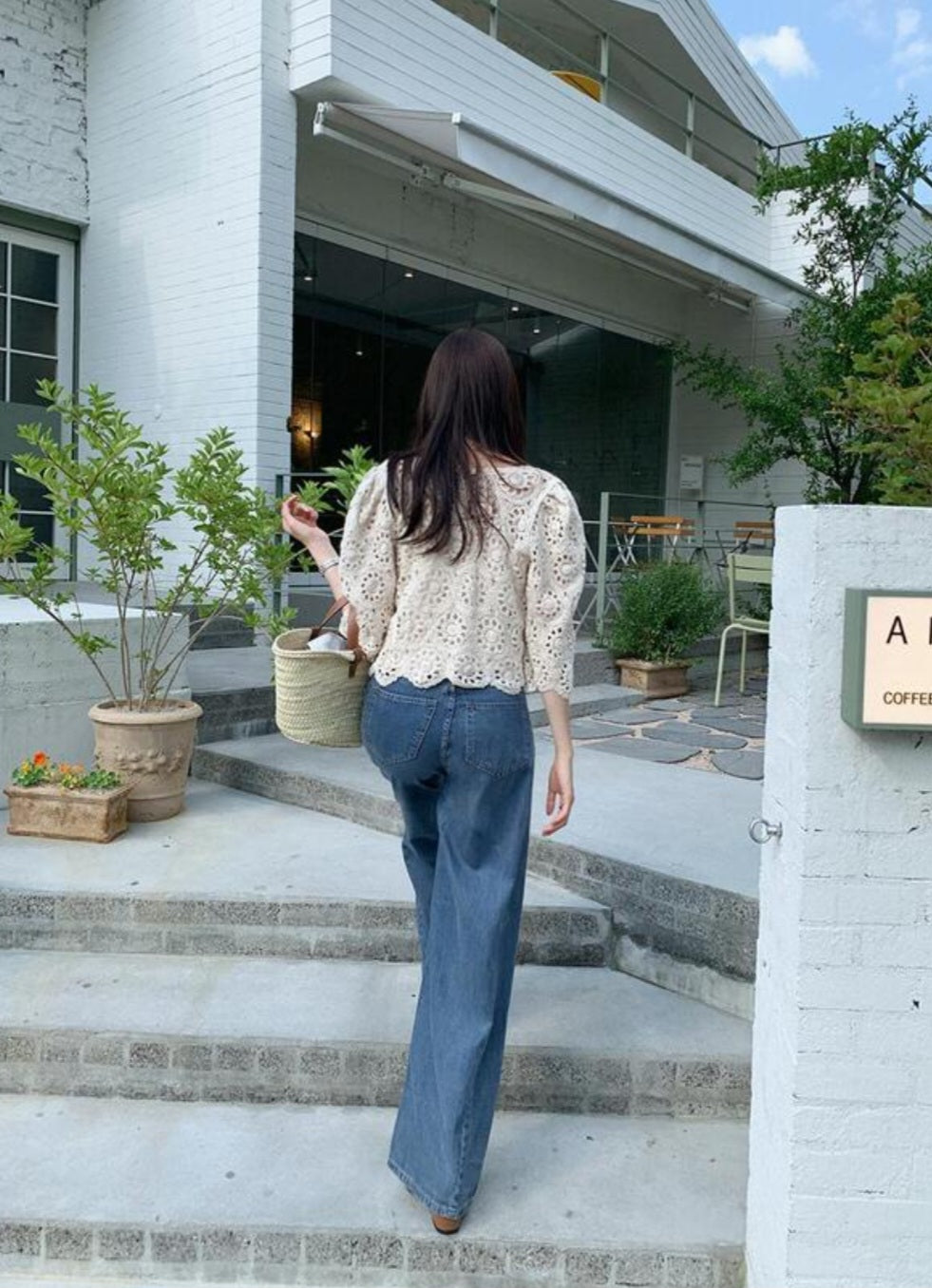 빈티지 뜨개 가디건