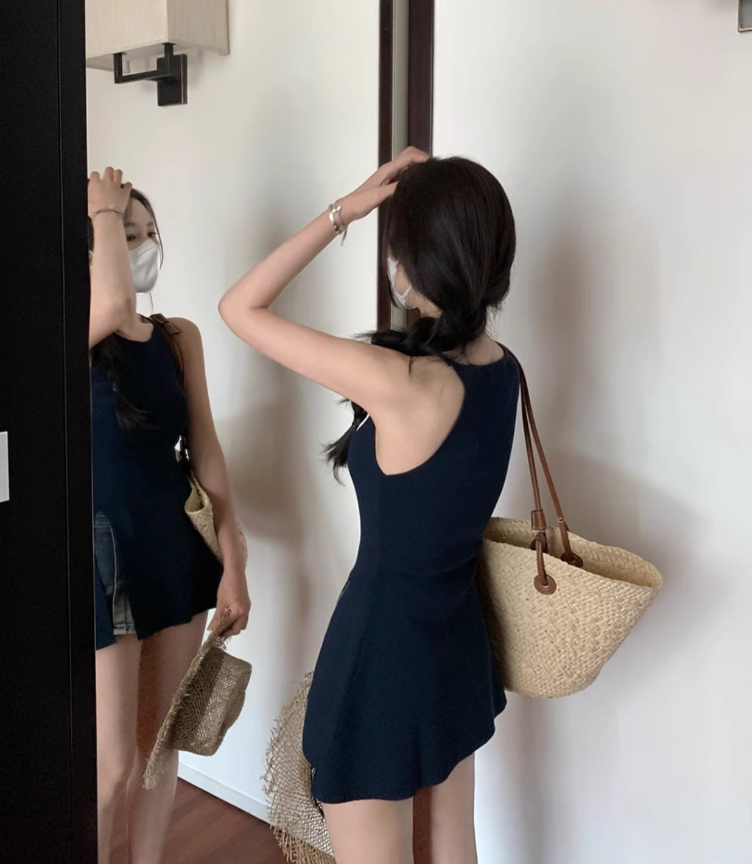 홀터넥 니트나시