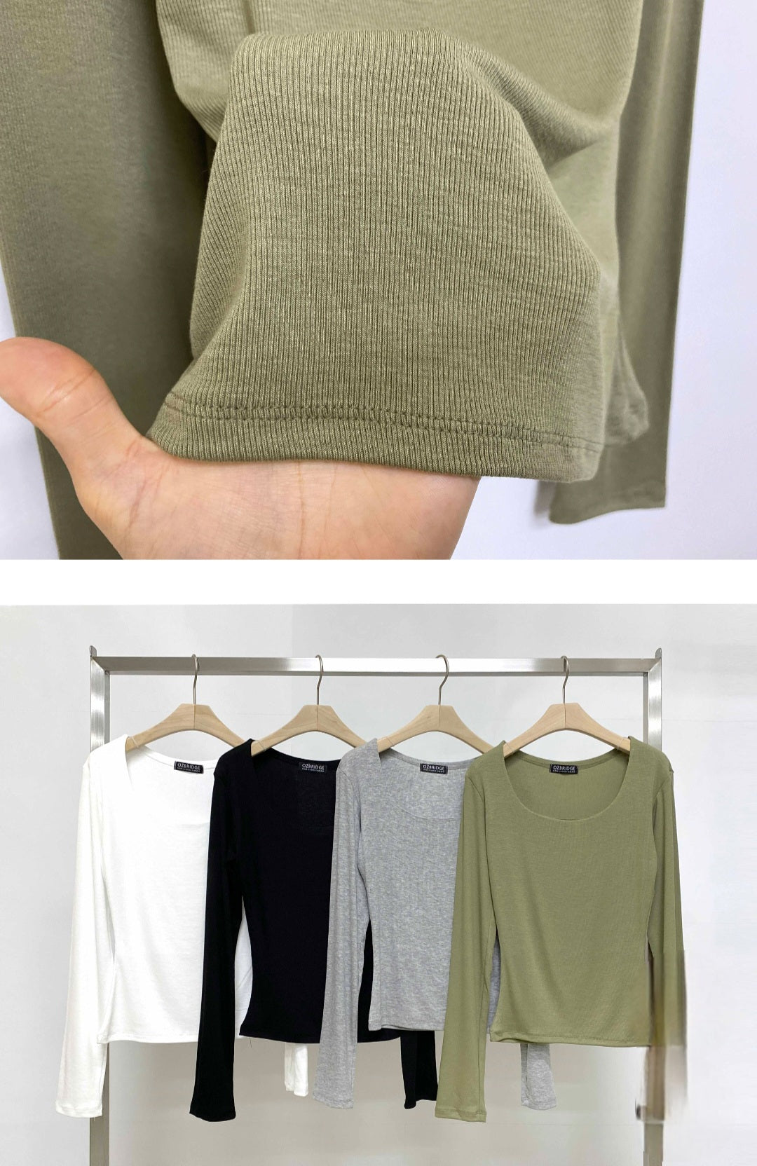 지젤유넥 슬림 긴팔T (기모안감)