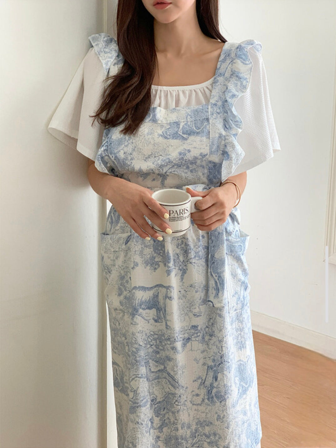 뜨왈 프릴 앞치마