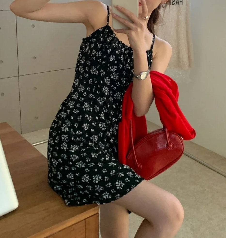 플라워 미니 나시원피스