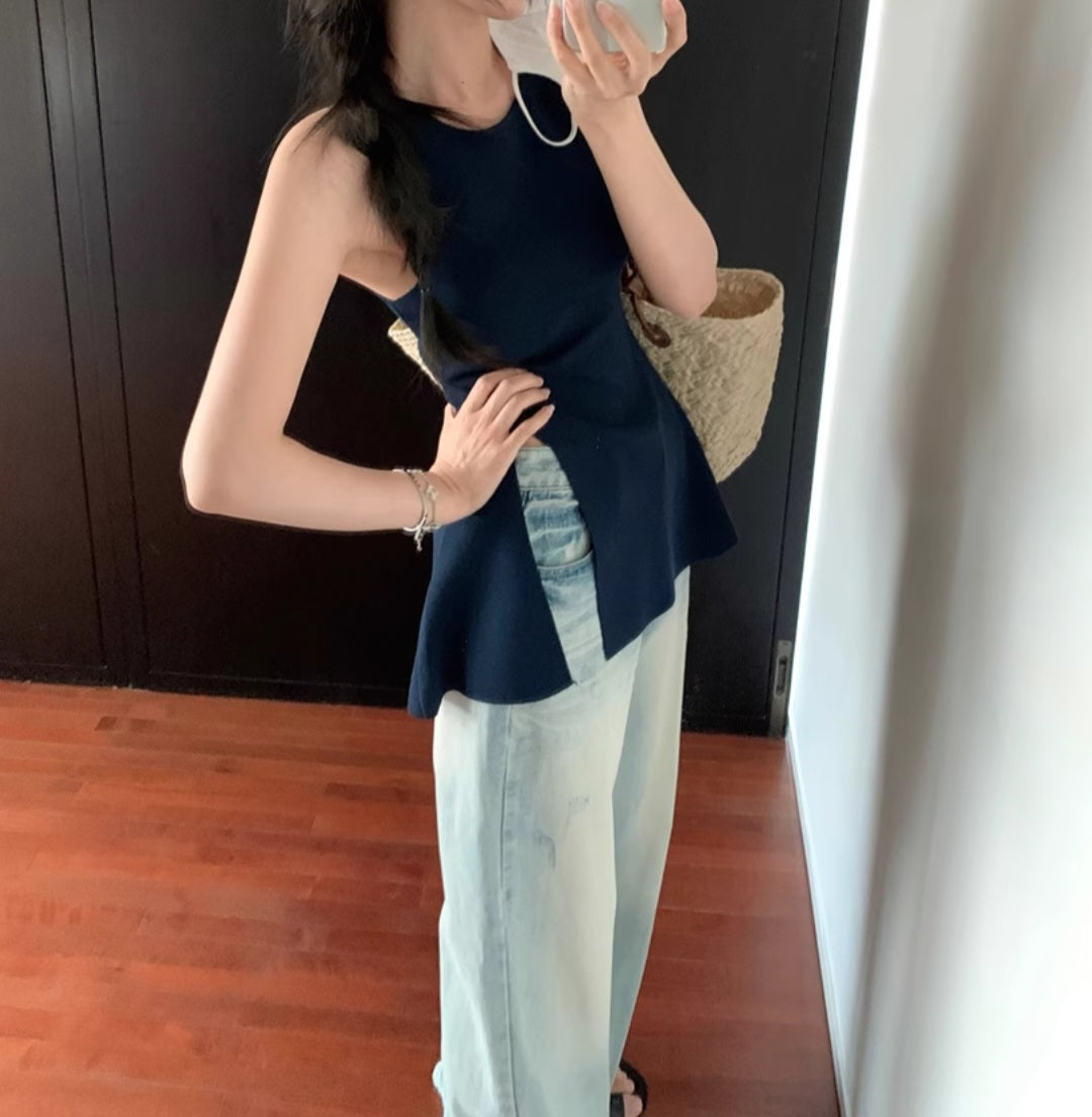 홀터넥 니트나시