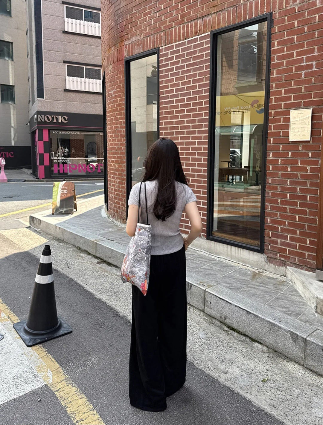 썸머 링클 와이드 밴딩팬츠