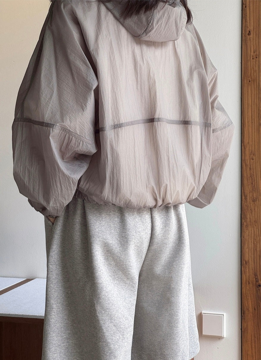 바람막이 후드 점퍼