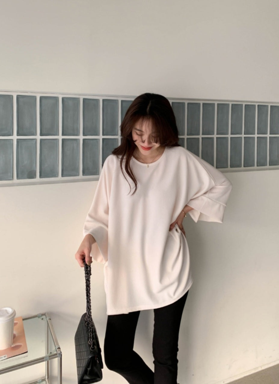 가오리핏 베이직 티셔츠