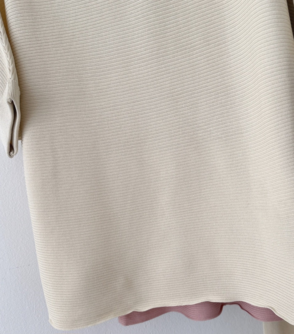 보트넥 반팔 상하의 Set