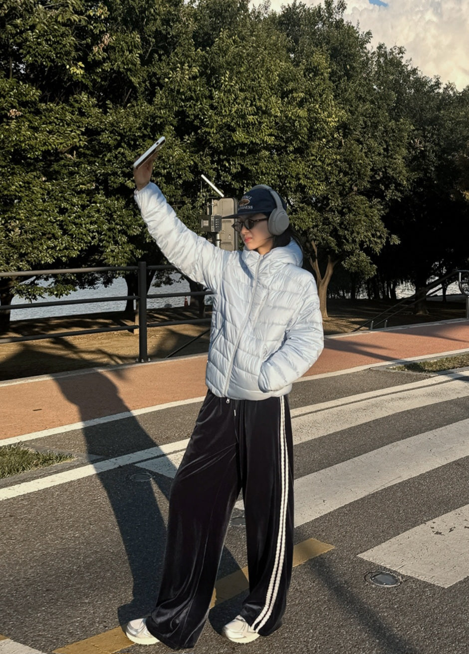 벨벳 레이스 트랙팬츠