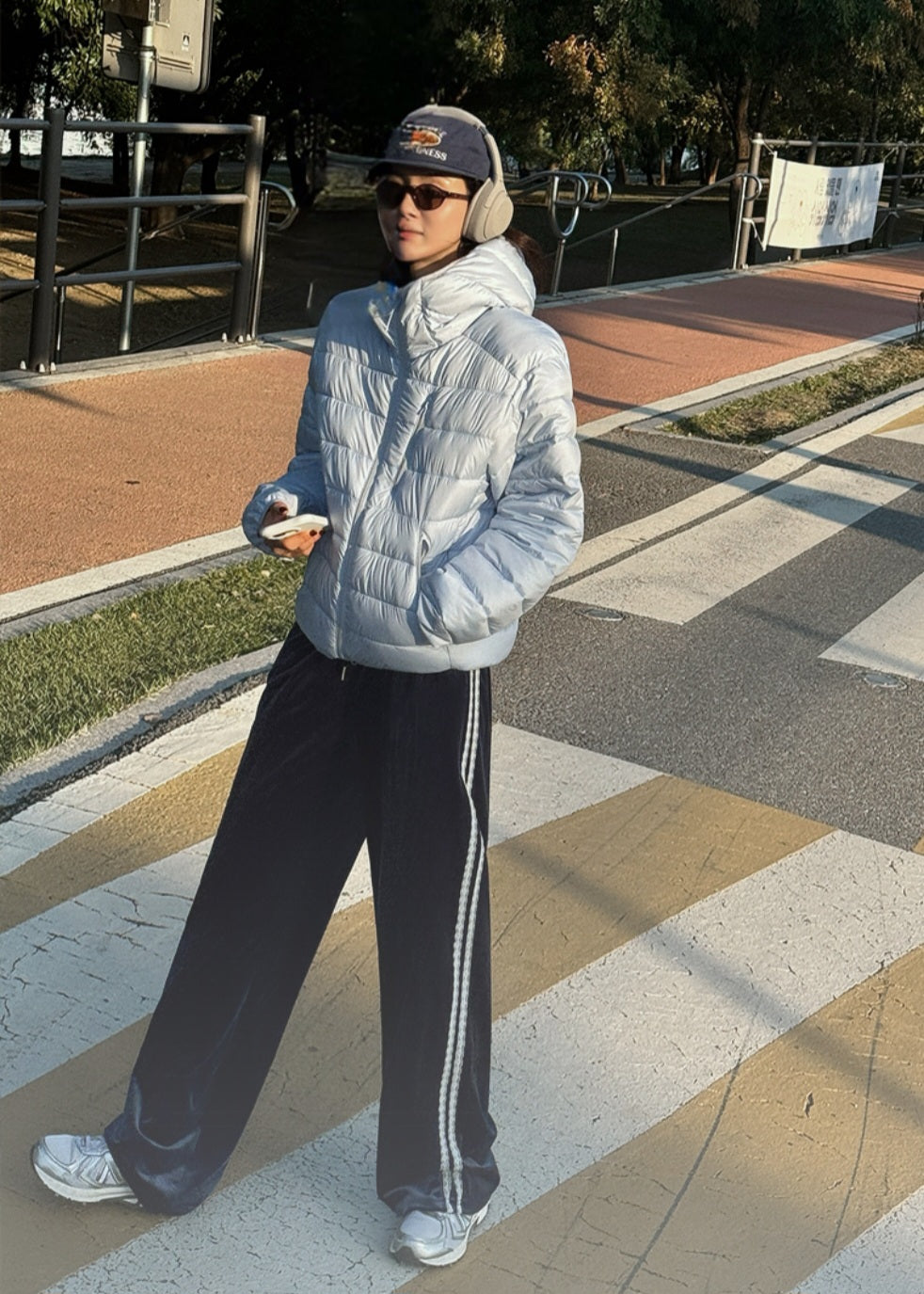 벨벳 레이스 트랙팬츠
