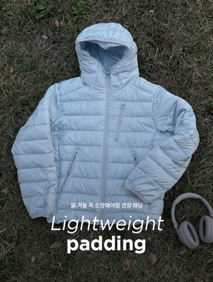 웰론 후드 경량패딩 M-XL (남여공용)