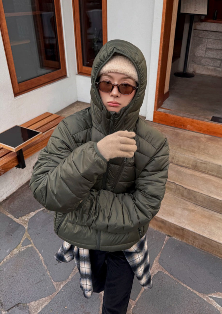 웰론 후드 경량패딩 M-XL (남여공용)