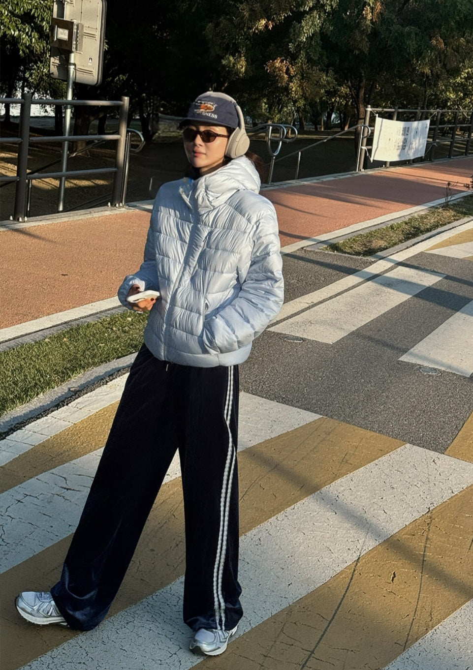 웰론 후드 경량패딩 M-XL (남여공용)