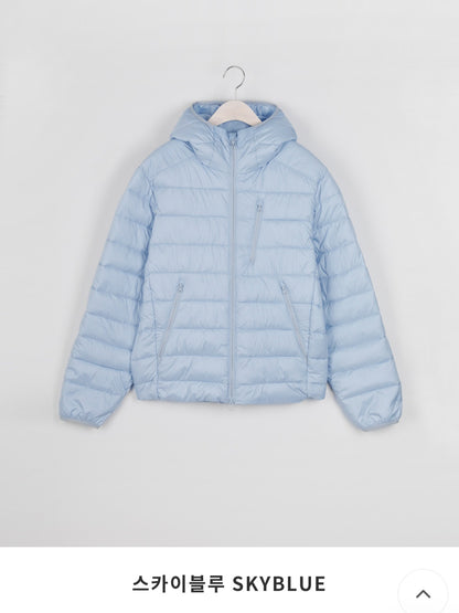 웰론 후드 경량패딩 M-XL (남여공용)
