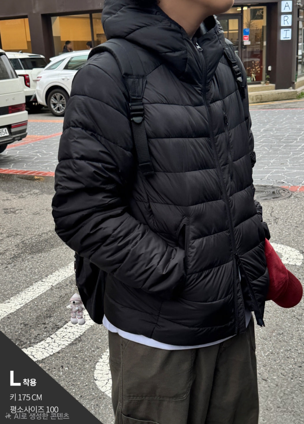 웰론 후드 경량패딩 M-XL (남여공용)
