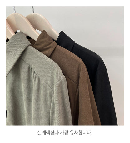 카라넥 스트링 골덴 롱 원피스
