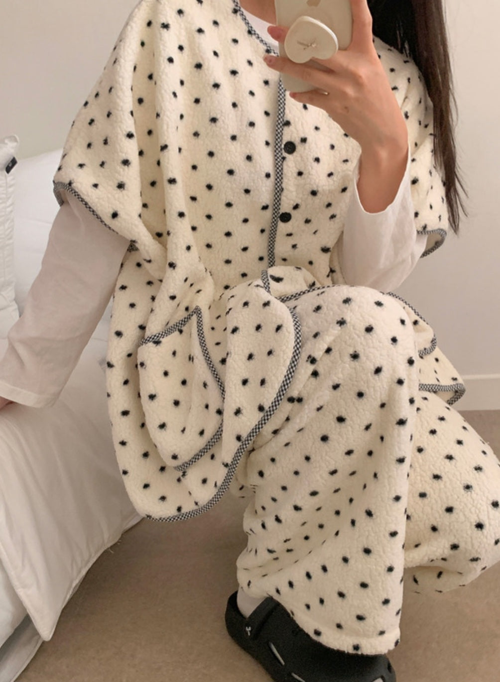 입는 이불! 조끼+팬츠 파자마 SET