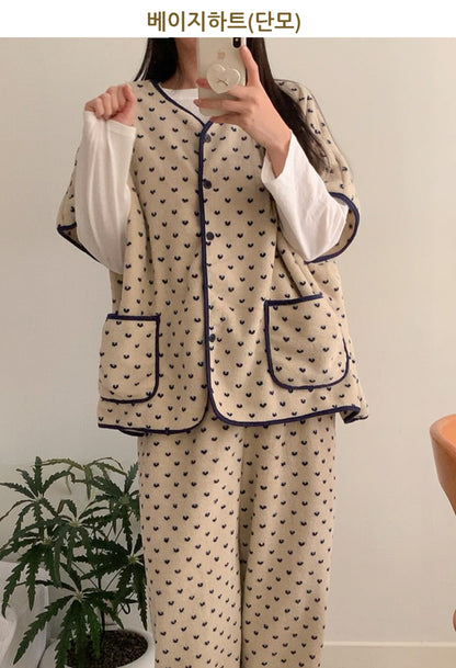 입는 이불! 조끼+팬츠 파자마 SET
