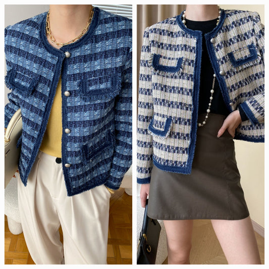 데님라이닝 트위드