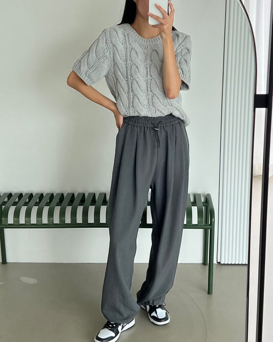 카고와이드 밴딩팬츠