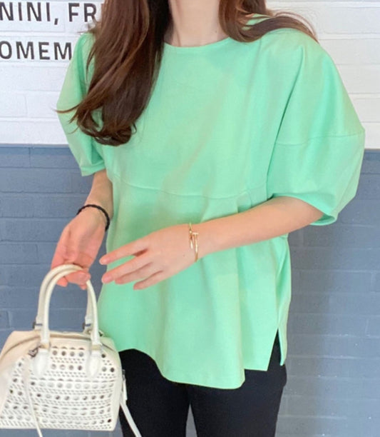 퍼프볼륨 티셔츠