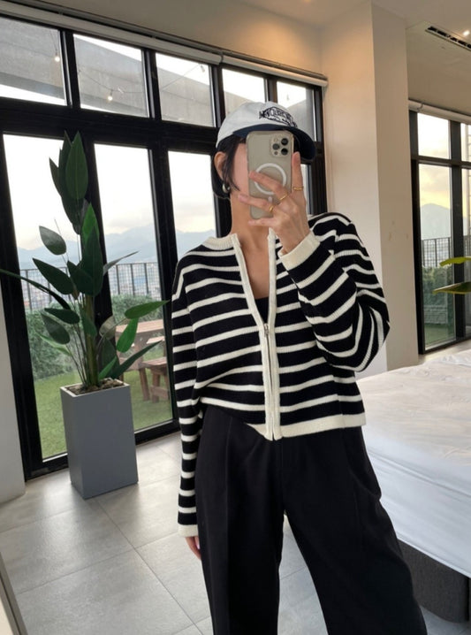 단가라니트 집업가디건