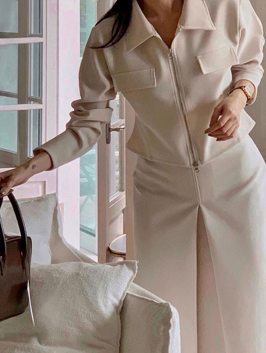 투웨이 자켓 스커트세트