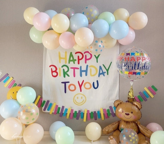 곰돌이 생일파티 세트
