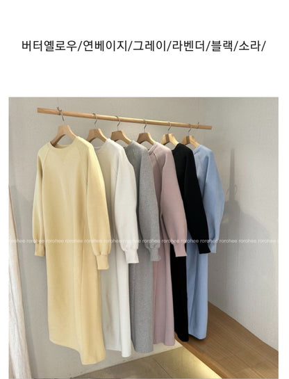리브 롱원피스 (기모)