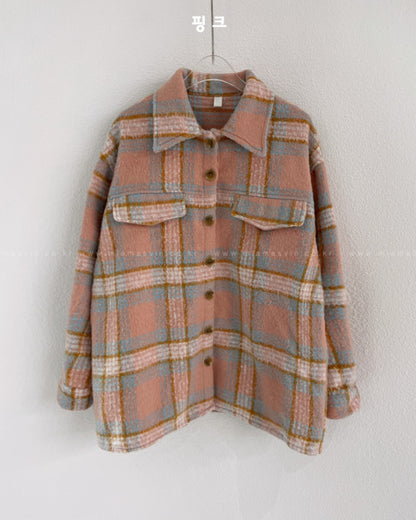 체크 셔츠자켓