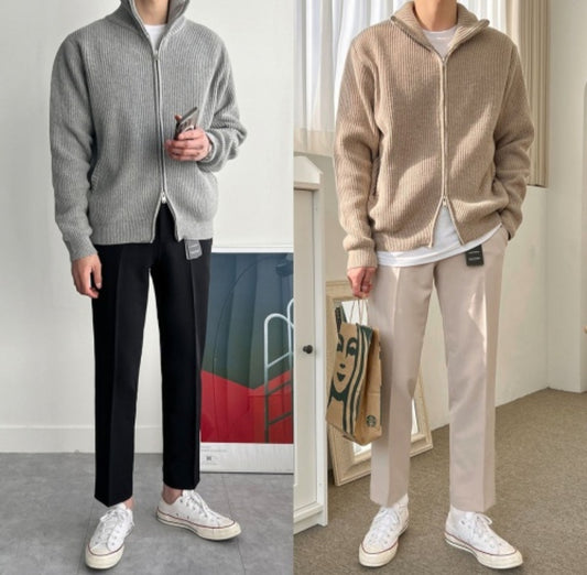 캐시미어 톰 집업가디건 (4 Color)