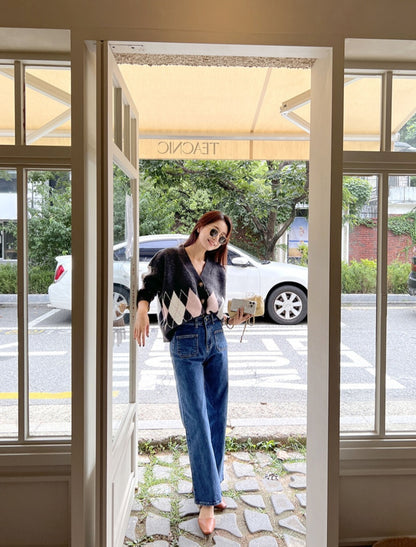 [기모] 포켓 와이드 데님팬츠