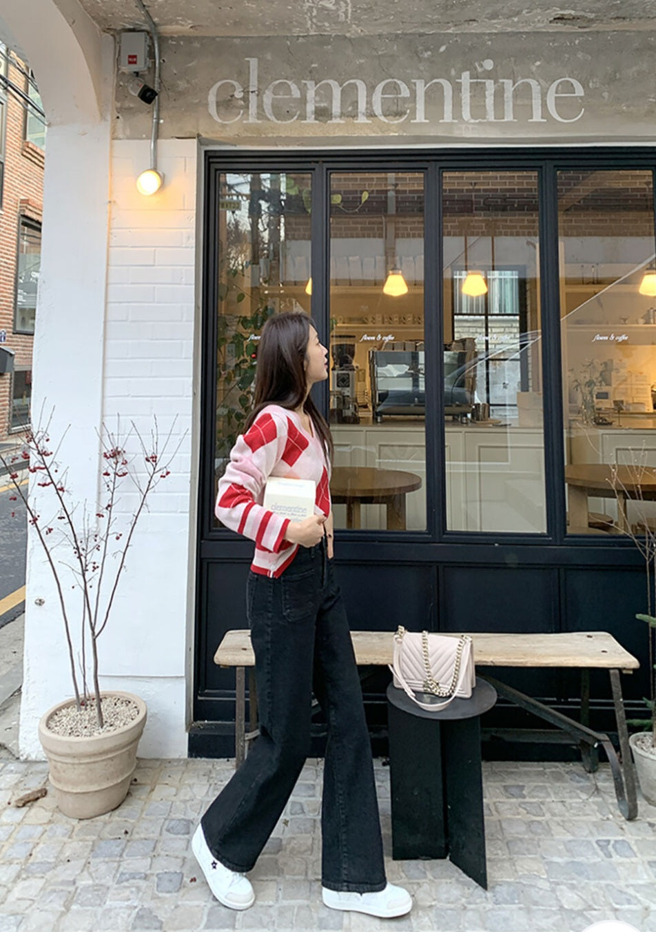 [기모] 포켓 와이드 데님팬츠