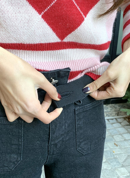 [기모] 포켓 와이드 데님팬츠