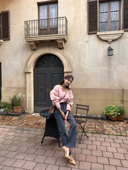 [기모] 포켓 와이드 데님팬츠