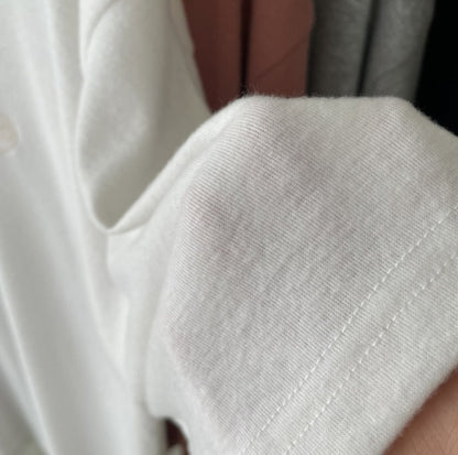 자수 반팔T (겉기모)